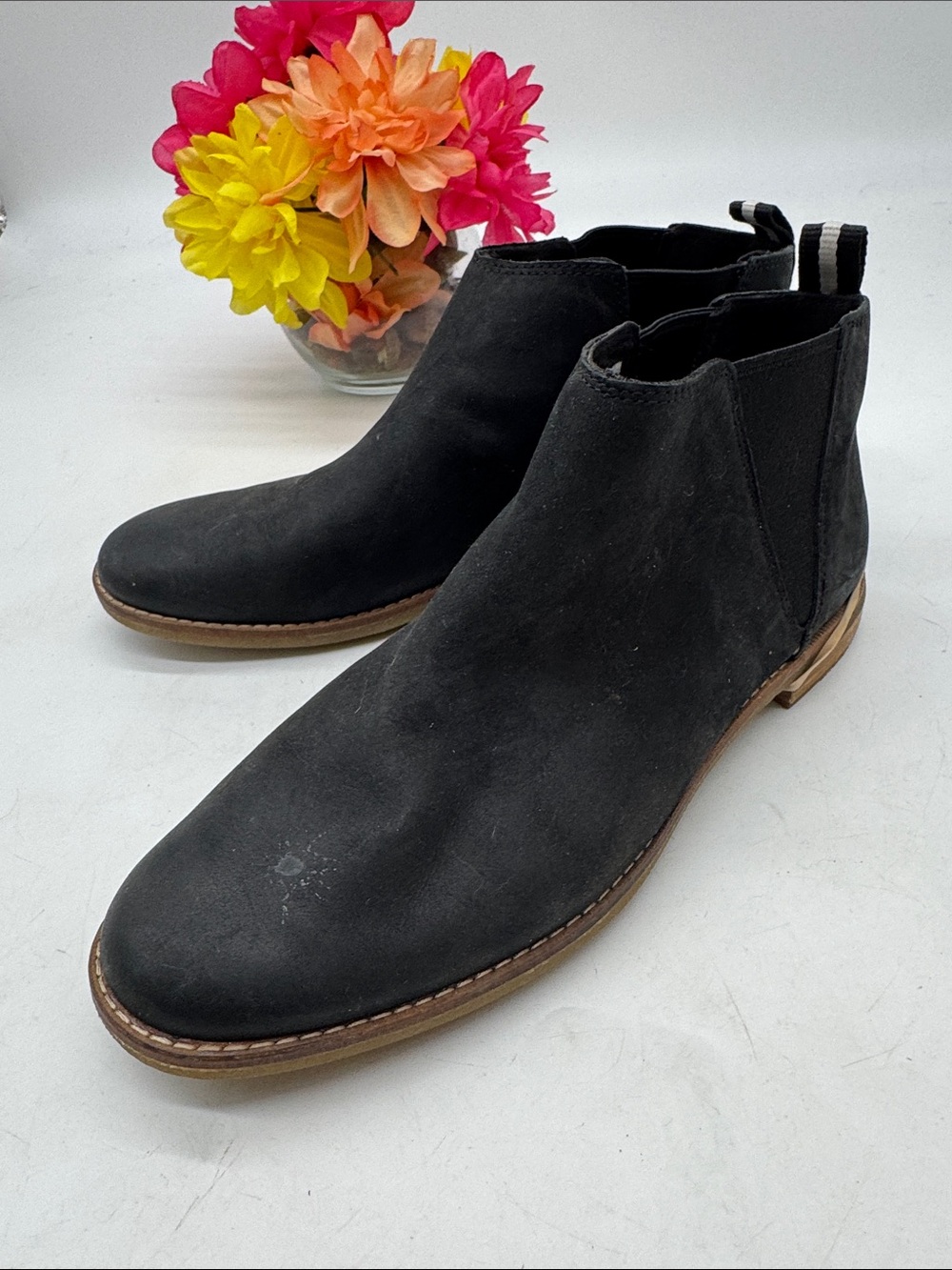 Sperry Black Suede Chukka Chelsea Boots Size 9